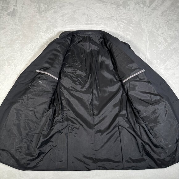 Hugo Boss Blazer Men Size 40R Black 100% Wool Made in USA The Grand Central US - Picture 8 of 14